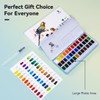 MeiLiang Solid Watercolor Set with Brush (36 Colors) Palette Gum