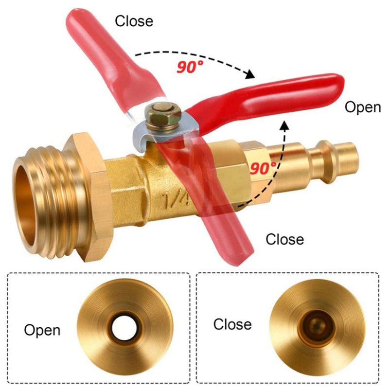 2pcs Brass Winterize Blowout Adapter 3/4 Internal and External Thread