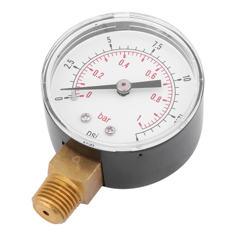 Mini manómetro de baja presión, manómetro BSPT para combustible, aire,