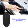 Piano Keyboard Dust Cover Waterproof Breathable Stretchy Black Electric Piano