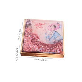 IWOWHERO Quicksand Eyeshadow Palette Pallets for Makeup Tray for Eyeshadow Makeup Palette Empty Makeup Trays Sequin Eyeshadow Palette Makeup Pallets Empty Makeup Palette Aluminum