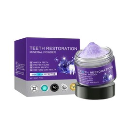 Natural Mineral Teeth Whitening Powder, Dental Restoration Mineral Powder, Deep Cleaning & Gum Protection, Fresh Breath 50g