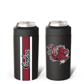 Frost Buddy Universal Can Cooler - Fits all - Stainless Steel Can Cooler for 12 oz & 16 oz Regular or Slim Cans & Bottles - Stainless Steel (South Carolina Gamecocks)