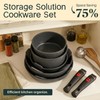 Pots and Pans Set Non Stick 21 PCs, Stackable Cookware