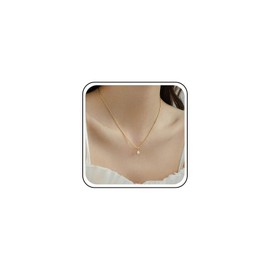 Xduargs Boho Opal Moonstone Choker Necklace Vintage Opalite Moonstone Pendant Necklace Tiny Moonstone Necklace Chain Minimalist Ball Chain Necklace Jewelry for Women