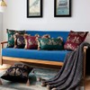 XSlive Lumbar Decorative Throw Pillow Cover with Tassels Leopard Pattern