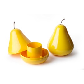 Pear Pod container by Qualy- Yellow