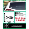 2 Pack - Jesus Fish | Car Decal Vinyl Sticker