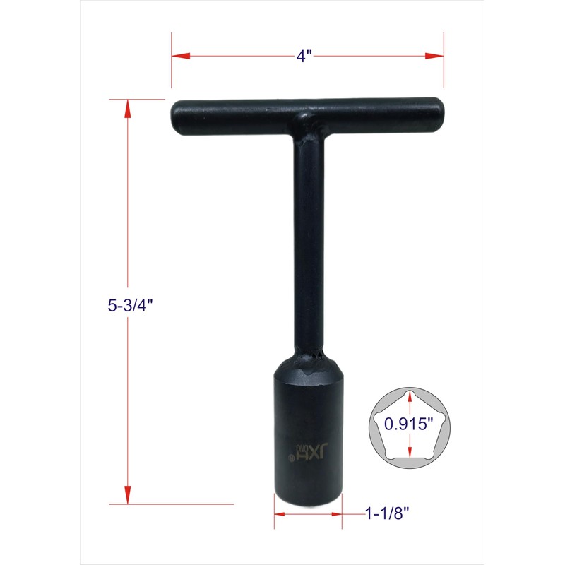 Penta Socket,Penta Wrench, Lineman Wrench,T Handle Wrench,5-Point Socket, Heat Treated