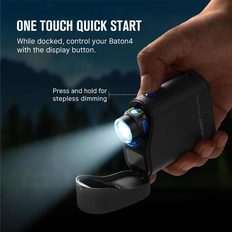 OLIGHT Baton4 Premium Edition EDC Flashlights 1300 Lumens with Type-C