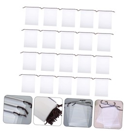 Healeved 40pcs Drawstring Pouch Bag for Eyelash and Cosmetic Storage Practical Travel Organizer for Toiletries and Makeup Frosted Design