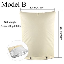 Backflow Insulation Cover Outdoor Pipe Protection Cover Anti-Freezing Backflow Preventer Well Pump Cover for Irrigation Valve, Sprinkler Valves - 24.8" x 24.4"