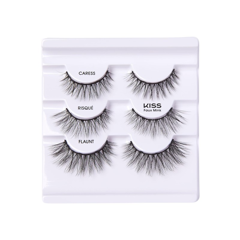 KISS Magnetic Curation False Eyelashes, 3 Pair with 5 Double
