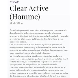 Crema Juveness Homme, Crema Clear Active 50 ML, Nueva Inagen - Producto Original de Alta Calidad, Entrega Rápida y Segura, Garantía Incluida          