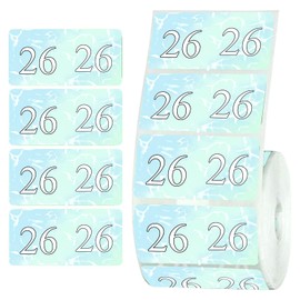 FENGHERUIA 500 Pieces 2025-2026 Year Stickers, Rectangle Coded Colored Self-Adhesive Labels for End Tab File Folders, Multicolored, 0.75 x 1.5 inches