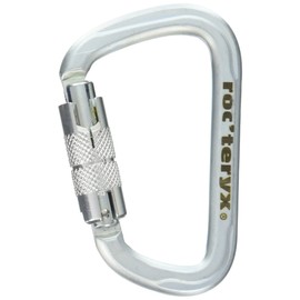 roc'teryx RTF249LK2T Climbing Carabiner Steel D Quick Lock Silver