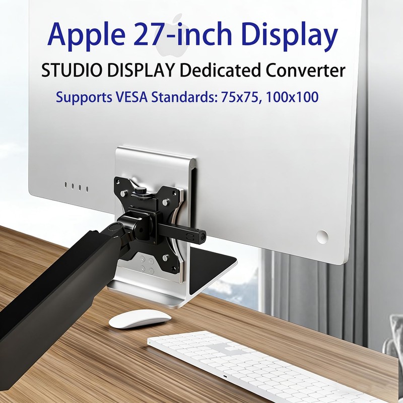 VESA Mount Adapter for Apple Studio Display 27-inch, Aluminum Alloy