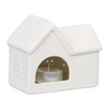 Relaxdays Ceramic Tea Light House, Light House for 1 Tea
