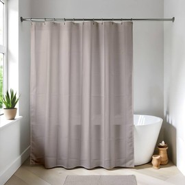 Taupe Extra Long Waterproof Shower Curtain Liner 71x79 Inches – Durable Plastic with Rust-Resistant Grommets, Machine Washable, Lightweight Opaque PEVA for Shower or Bathtub