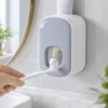 Wall-Mount Toothpaste Dispenser – Push-Activated Automatic Toothpaste Squeezer, No-Drill Water-Resistant