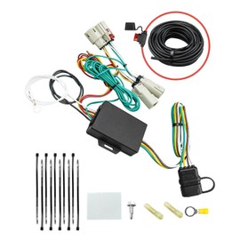 4 Way Trailer Wiring Harness Kit Replace 56468 Fit for Ford Bronco 2021 2022 2023 with LED Taillights, 4-Pin Flat Trailer Connector Plug, Trailer Hitch Towing Lights Wiring Harness