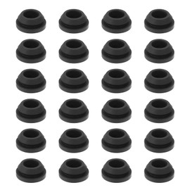 Create idea 24PCS RV Stove Top Grommets Black Rubber Grommet Compatible with Magic Chef Cooker Grates Protective Rubber Grommets Set for RV Cookers 16x7x8mm