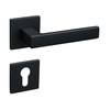 Gavroche Black Door Handles Door Hardware Set for Doors Thin
