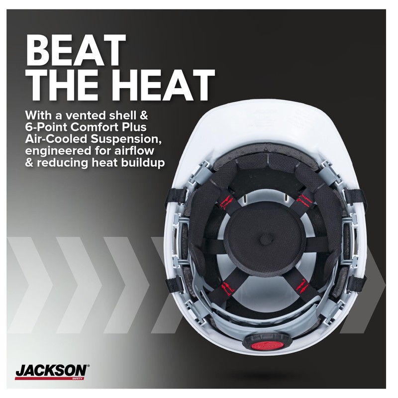 Jackson Safety Sentry2 Type 2 Cap-Style Vented Hard Hat, ANSI