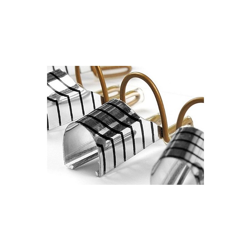 10PC nail art silver foil reusable acrylic UV gel forms