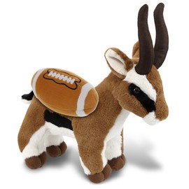 DolliBu Antelope Stuffed Animal with Football Plush - Soft Huggable Antelope, Playtime Plush Toy, Cute Wildlife Gift, Plush Doll Animal Toy for Kids and Adults with Name Personalization - 10 Inches
