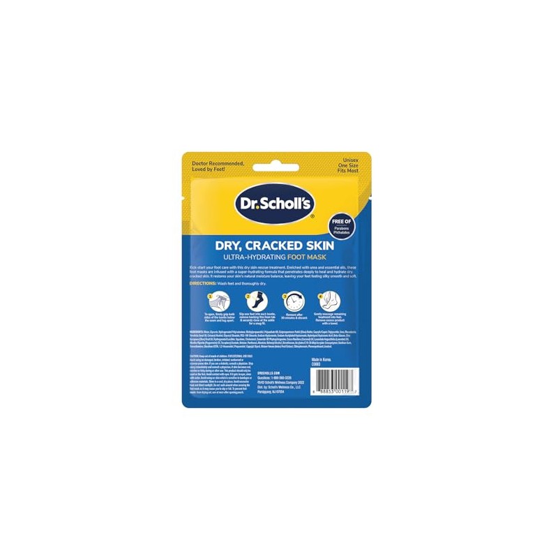 Dr. Scholl's Mascarilla para pies ultra hidratante 44 ml