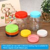 PATIKIL 70mm Regular Mouth Plastic Mason Jar Lids, 1Set/6 Pack