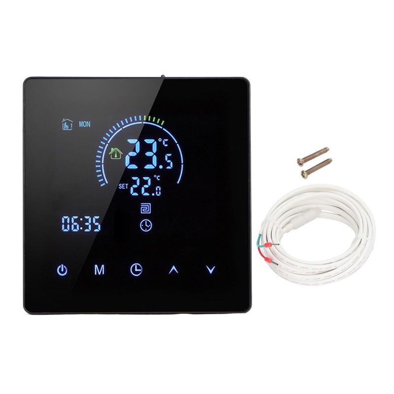 Smart Thermostat, LCD Touch Screen Programmable Digital Thermostat for Electric