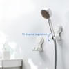 Wall Mounted Shower Head Holder, Universal Adjustable Replacement Hand Suction