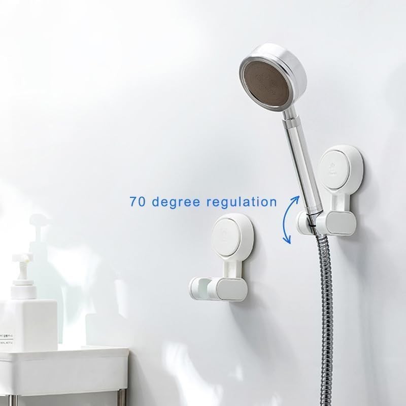 Wall Mounted Shower Head Holder, Universal Adjustable Replacement Hand Suction