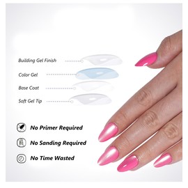 32Pcs Cat Eye Press on Nails Short Almond Fake Nails Hot Pink Full Cover Glue on Nails Glossy Acrylic Nails Reusable Stick on Nails for Women Manicure