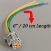 Micarun 2 Pcs Radiator Cooling Fan Wiring Harness Side Connector