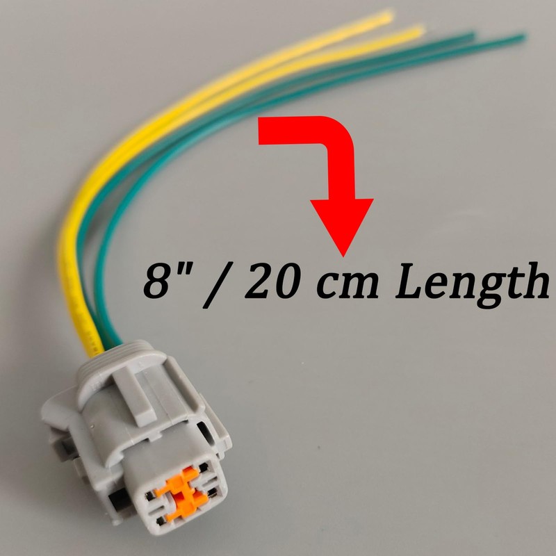 Micarun 2 Pcs Radiator Cooling Fan Wiring Harness Side Connector