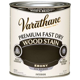 Rust-Oleum 269395 Ebony Varathane Premium Fast Dry Wood Stain, 1 Quart, 2 Pint Can (Pack of 2)