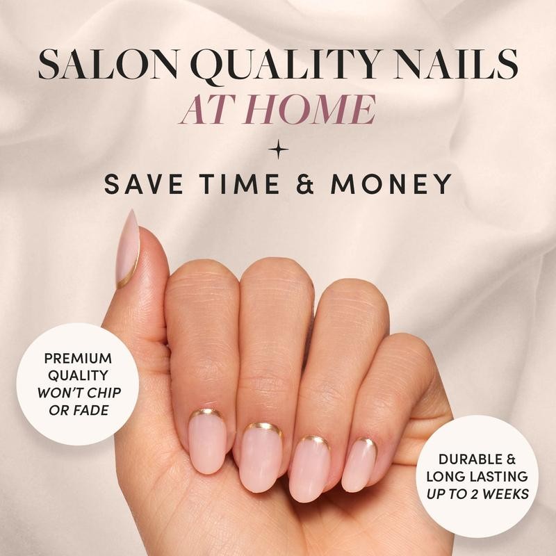 Glamnetic Short Squoval Press On Nail Collection - Nail Glue