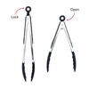 Kitchen Tongs for Cooking with Silicone Tips by Boxiki Kitchen,
