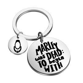 Ghost Story Of Christmas Keychain Marley Was Dead To Begin With Gifts Ebenezer Scrooge Gifts (TO begin WITH uk)