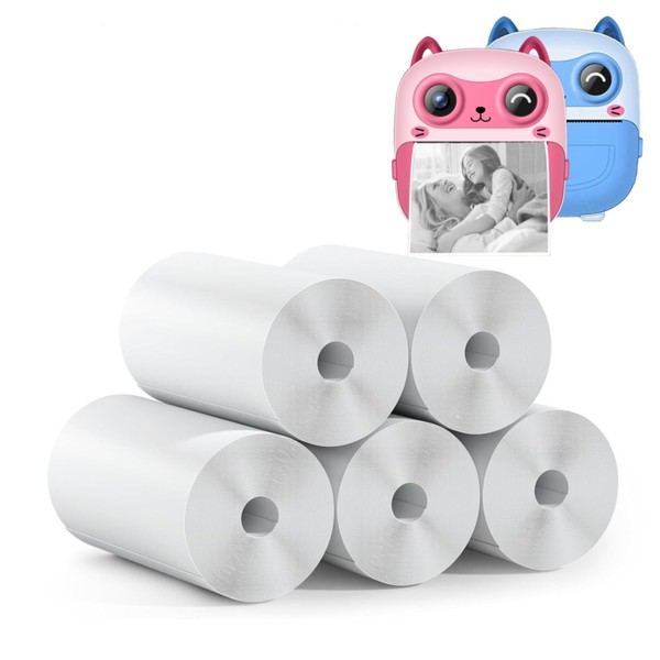 CILSER CILSER 5 Rolls Kids Instant Camera Refill Print Paper,