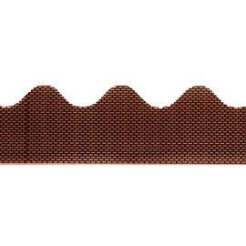 Fassadenprofile Eaves ventilation profile, wave-shaped, 105 cm, PVC, 1 piece, brown, suitable for corrugated sheet profile 6, optimal facade and roof ventilation