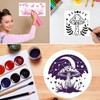 FEISHIONG Mushroom Drawing Stencils Set, 19 Pieces, 30.5 cm/15.2 cm,