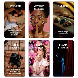 QCFQCF What's The Tea? Relationships Oracle Cards, Life Oracle Deck, Oracle Cards Deck for Beginners, Interpreting Our Career and Life Relationships