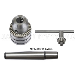 MINI METAL LATHE TAIL STOCK DRILL CHUCK TOOL WITH MT2 MORSE TAPER ARBOR MT 2