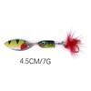 CORHAD Durable Fishing Spinner Sequin Bait 4.5cm Real Fish Shape