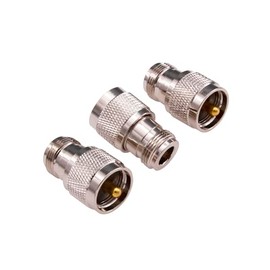 Yuelulala 3pcs UHF Male PL259 Plug to N Female Jack Adapter RF coaxial Coax Adapter Connector(Y28-3)