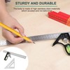 Square Carpentry Metal Set, 3Pcs Combination Square Tools with Bubble